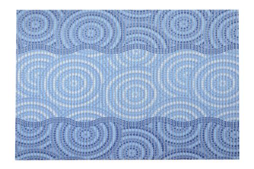 Habszivacs fürdőszobaszőnyeg CIRKA kék 65 x 80 cm