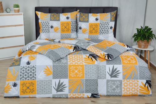 Pamut ágyneműhuzat PLUS NIKA sárga