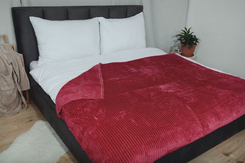 Mikroflanel takaró ZORA boros 150x200 cm (1)