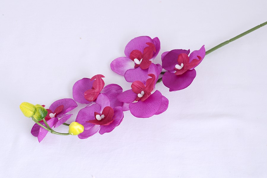 Művirág ORCHIDEA lila bordó
