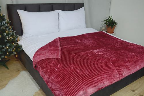 Mikroflanel takaró ZORA boros 150x200 cm (2)