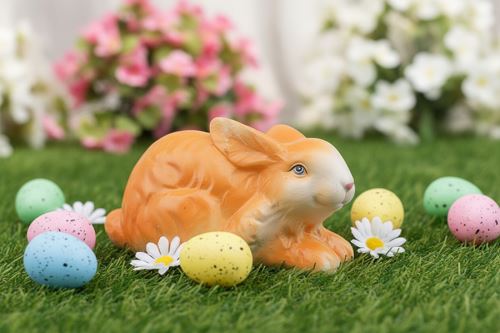 Kerámia dísz NYUSZI fekvő