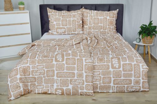 Téli Krepp ágyneműhuzat PLUS MOSTALA barna (1)