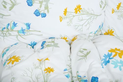 Pamut ágyneműhuzat hosszított PLUS KETA kék (6)