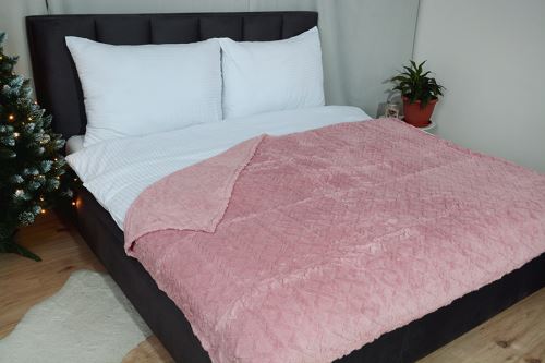 Mikroflanel takaró MODA régi rózsaszín 150x200 cm (2)