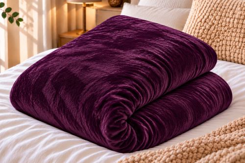 Lepedő mikroplüssbő TOP lila 90 x 200 cm