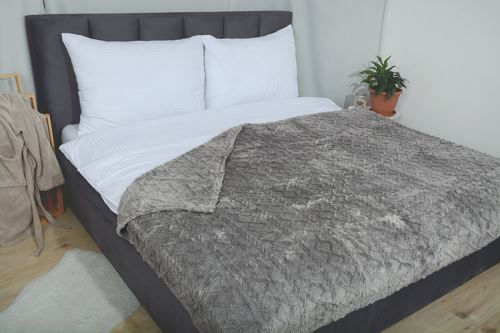 Mikroflanel takaró MODA sötétszürke 150x200 cm (1)