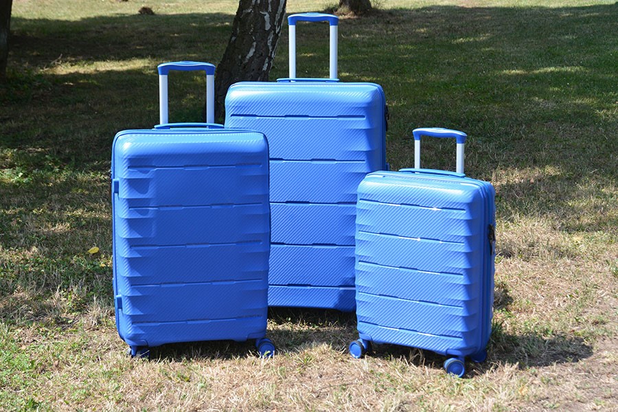 Bőrönd szett 3db VALIS kék