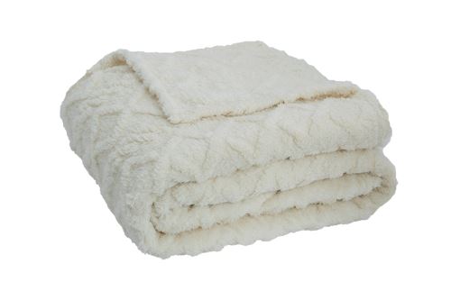 Mikroflanel takaró MODA tejszínes