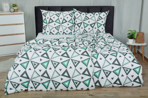 Pamut ágyneműhuzat BASIC 4 részes TRIA menta (4)