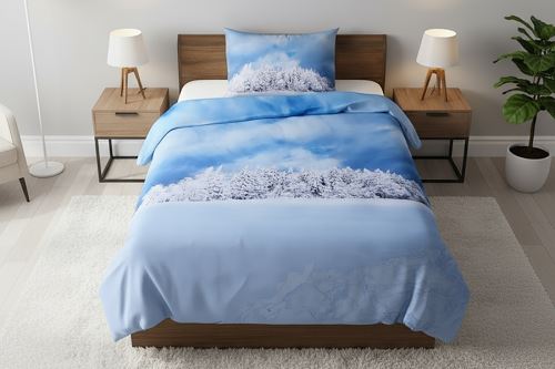 Mikroszálas ágyneműhuzat nyomtatással HÓ