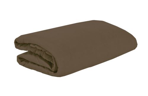Jersey lepedő BASIC 90x200 cm BARNA