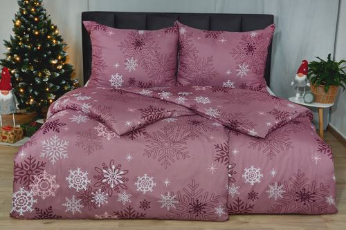 Krepp ágyneműhuzat mikro BASIC hosszított TORA régi rózsaszín