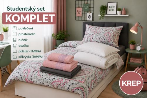 Studentský set KOMPLET VIRA malinový