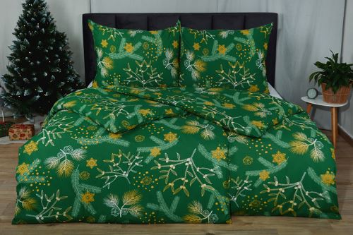 Pamut ágyneműhuzat hosszított PLUS NALA zöld