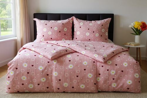 Pamut ágyneműhuzat PLUS TUSA régi rózsaszín